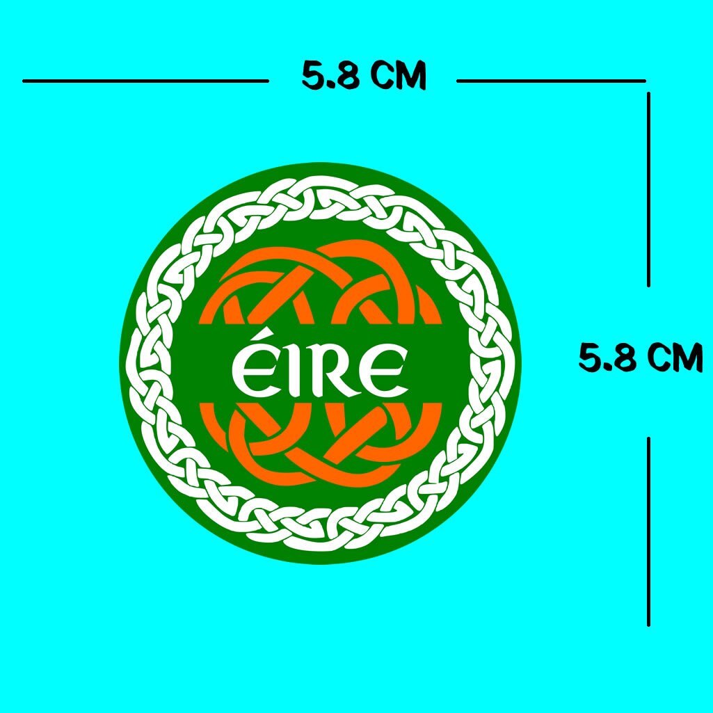 Eire Iron on Screen Print Transfers for Fabrics Ireland Celtic Tribal Irish patch