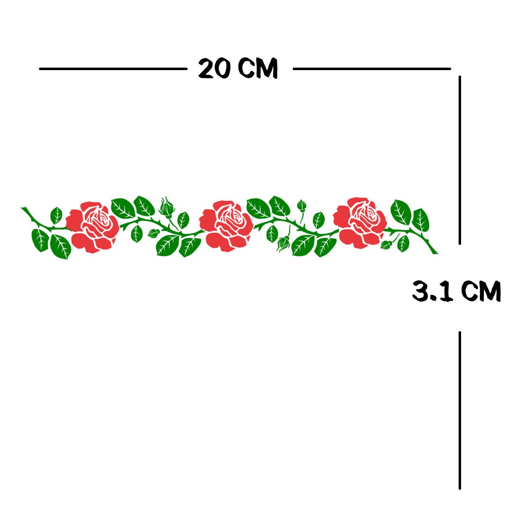 English Rose Armband Temporary Tattoo Waterproof Lasts 1 week England Roses body art Flower