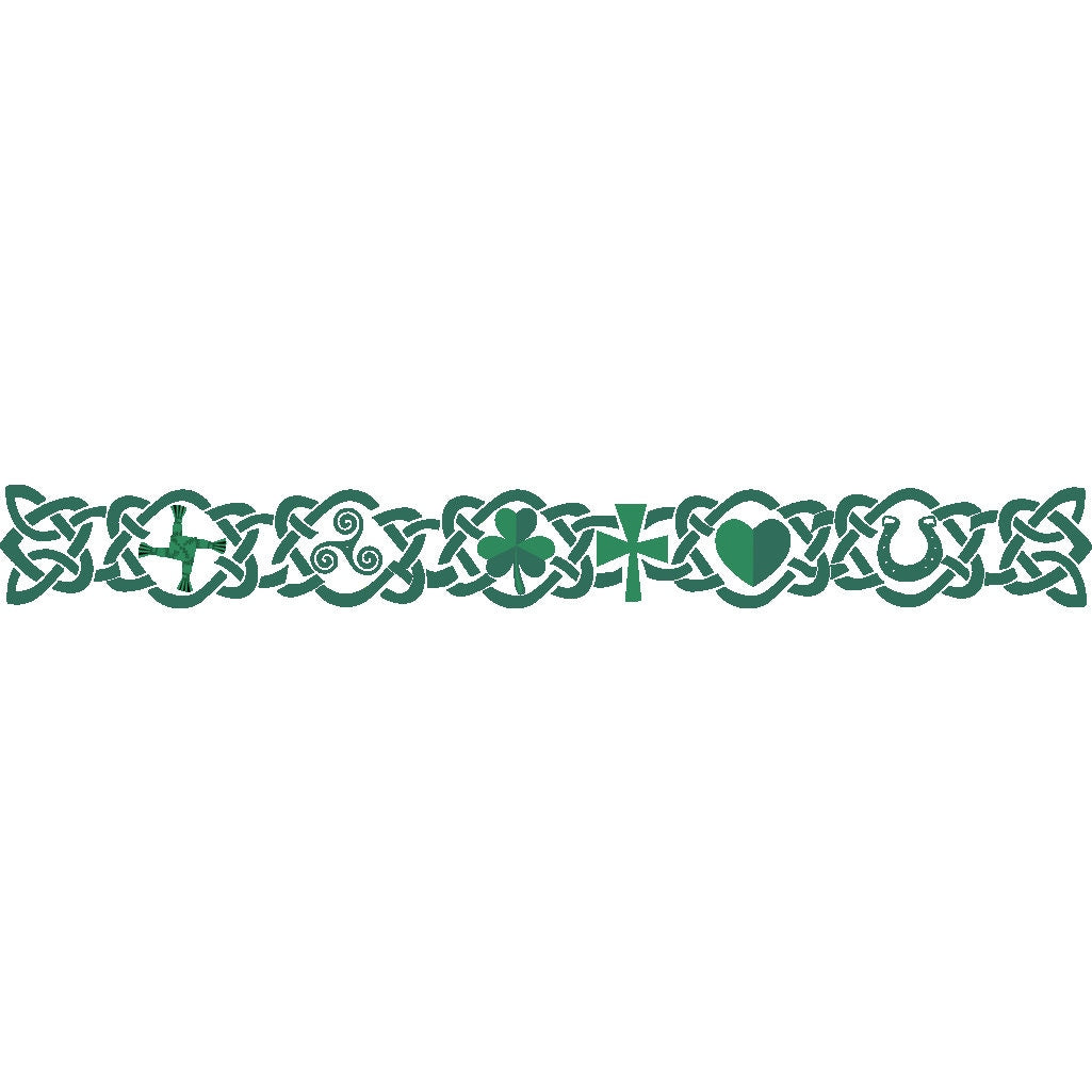 Ireland Armband Temporary Tattoo Waterproof Irish shamrock cross lucky heart Symbol