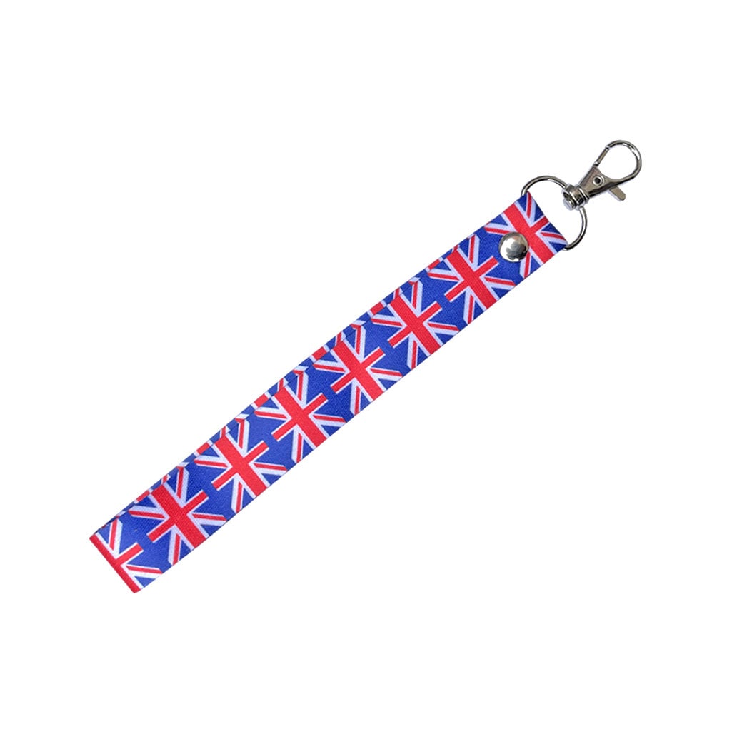 Great Britain union jack Key Chain Keyring Luggage Tag Zipper Pull Bag British UK Key Ring