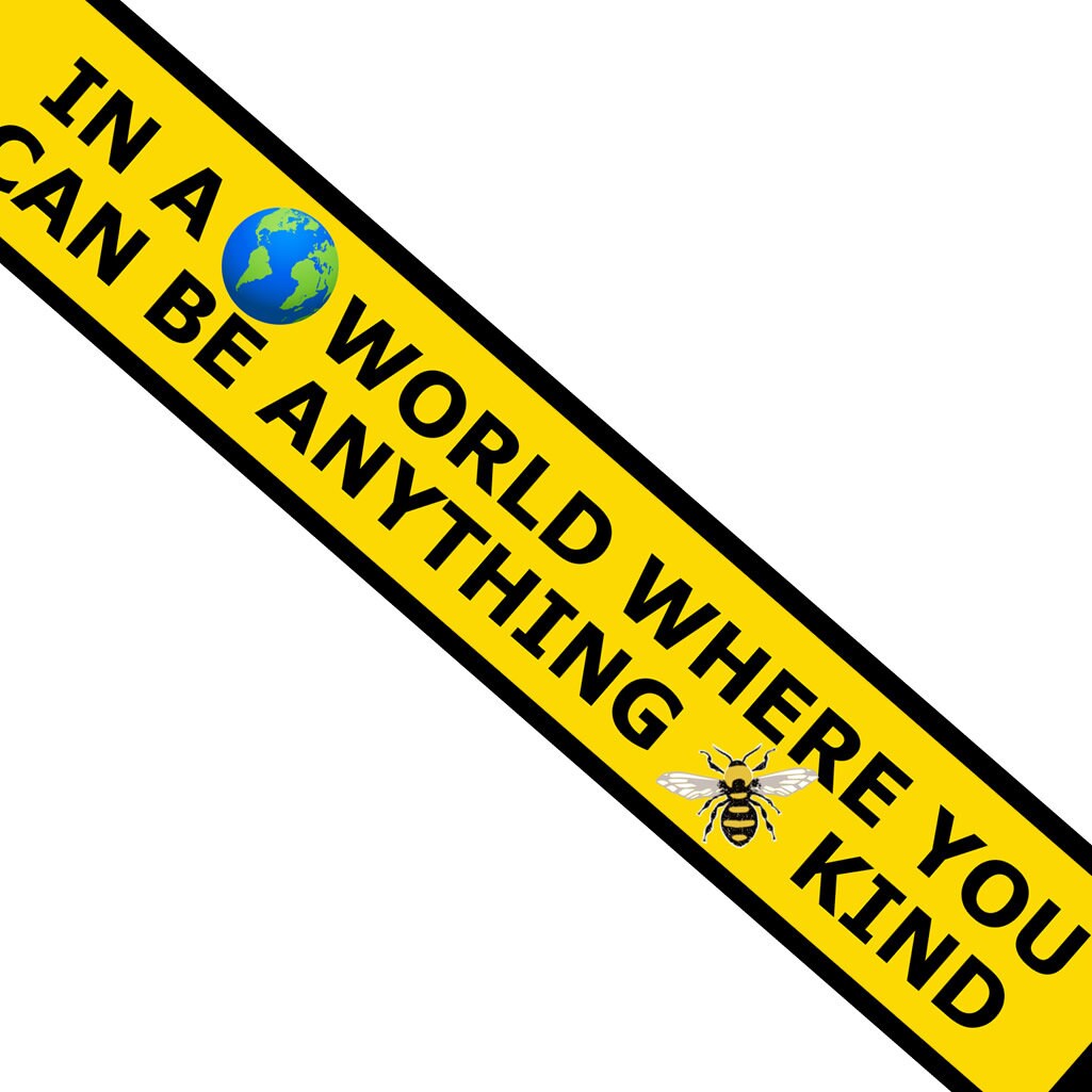 In a world where you can be anything be kind Key Chain Keyring Luggage Tag bee