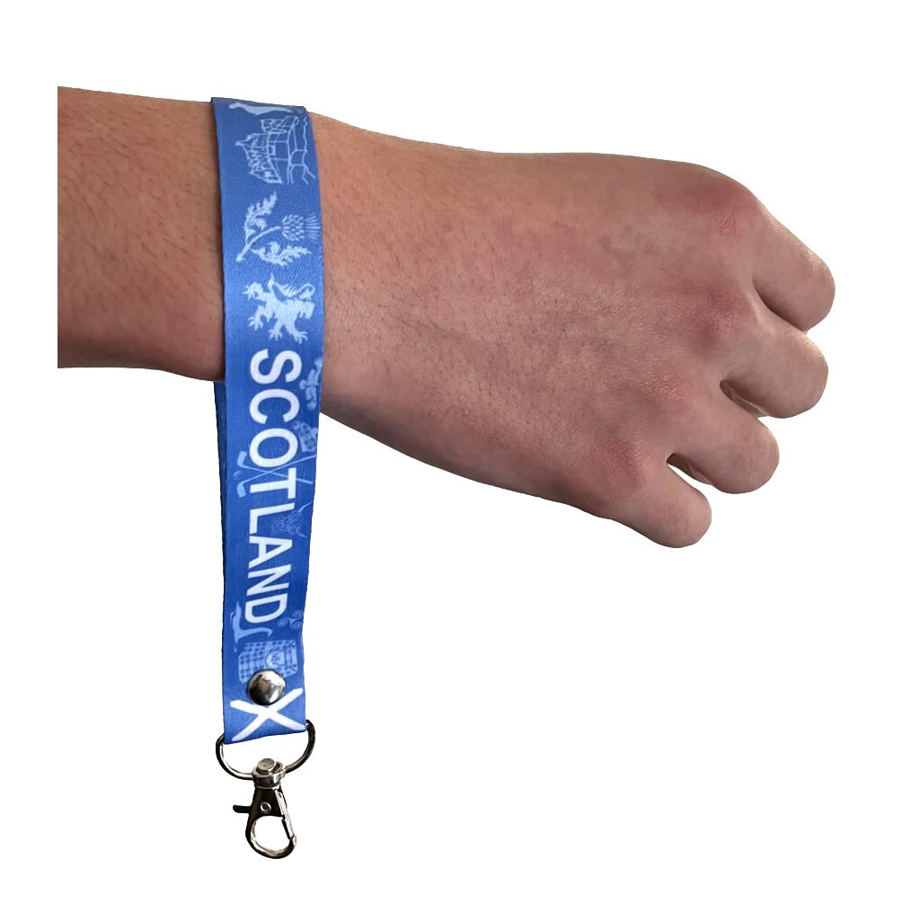 Scotland Key Chain Keyring Luggage Tag Zipper Pull Bag Scottish Thistle Ring