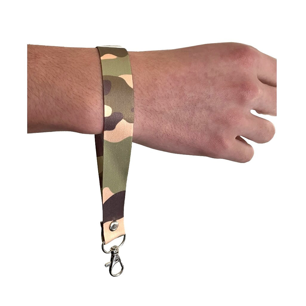 Camouflage Lanyard Key tag SET - Keyring Luggage Tag Zipper Pull Bag Army Camo