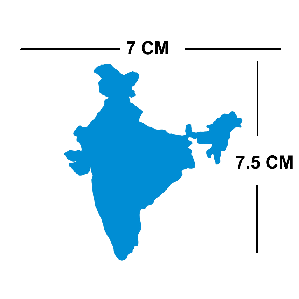 India Map Iron on Transfer for fabrics Indian Hindustan