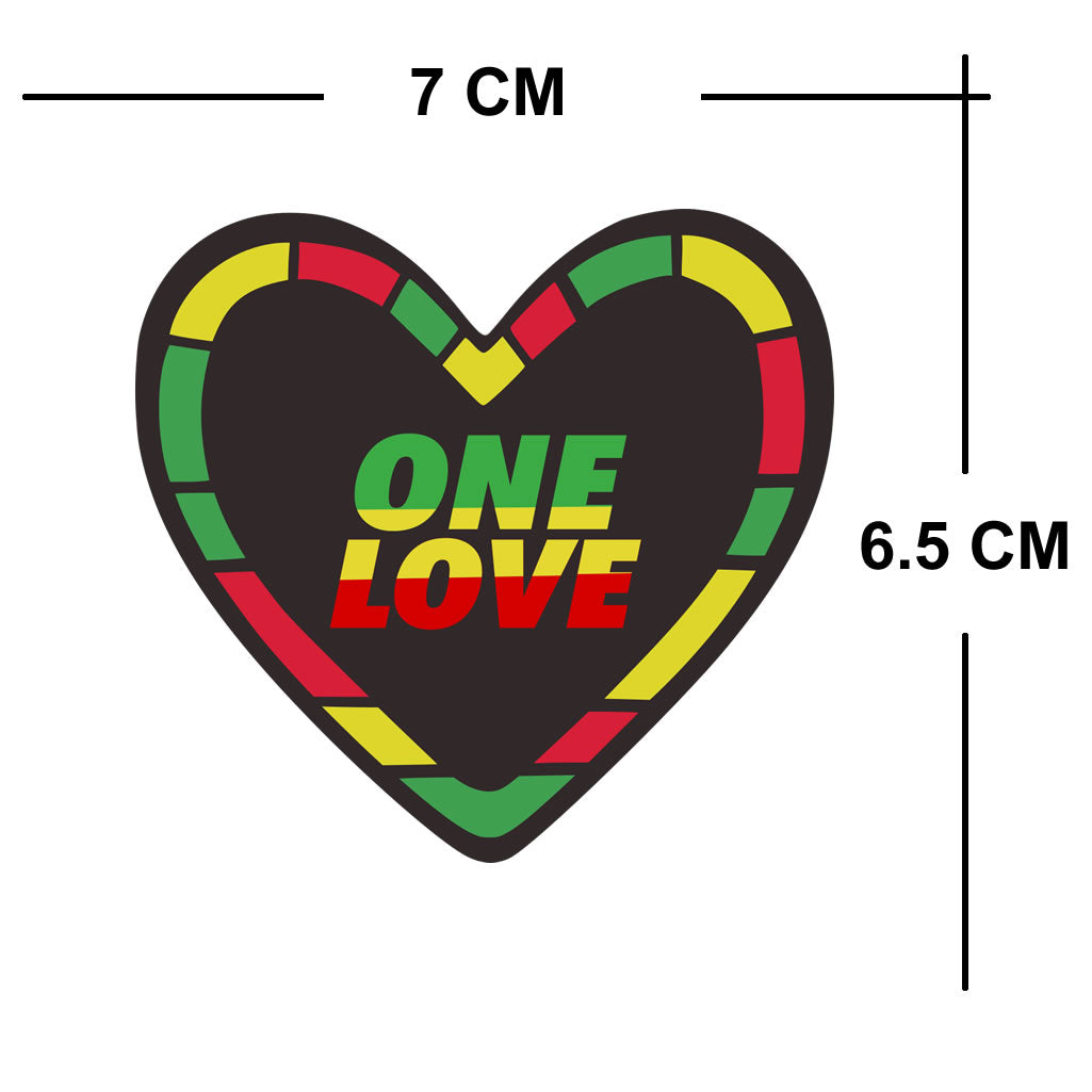 One love flag Heart Iron on transfer