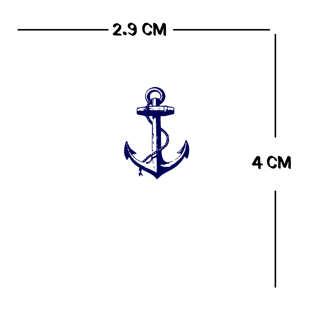 7 X Sailor symbol Semi Permanent Tattoo Waterproof Lasts 1 - 2 weeks anchor star
