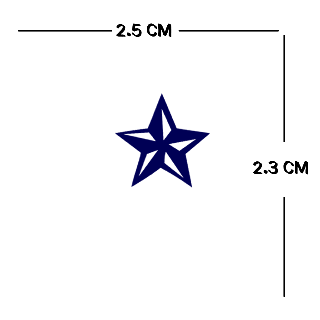 7 X Sailor symbol Semi Permanent Tattoo Waterproof Lasts 1 - 2 weeks anchor star