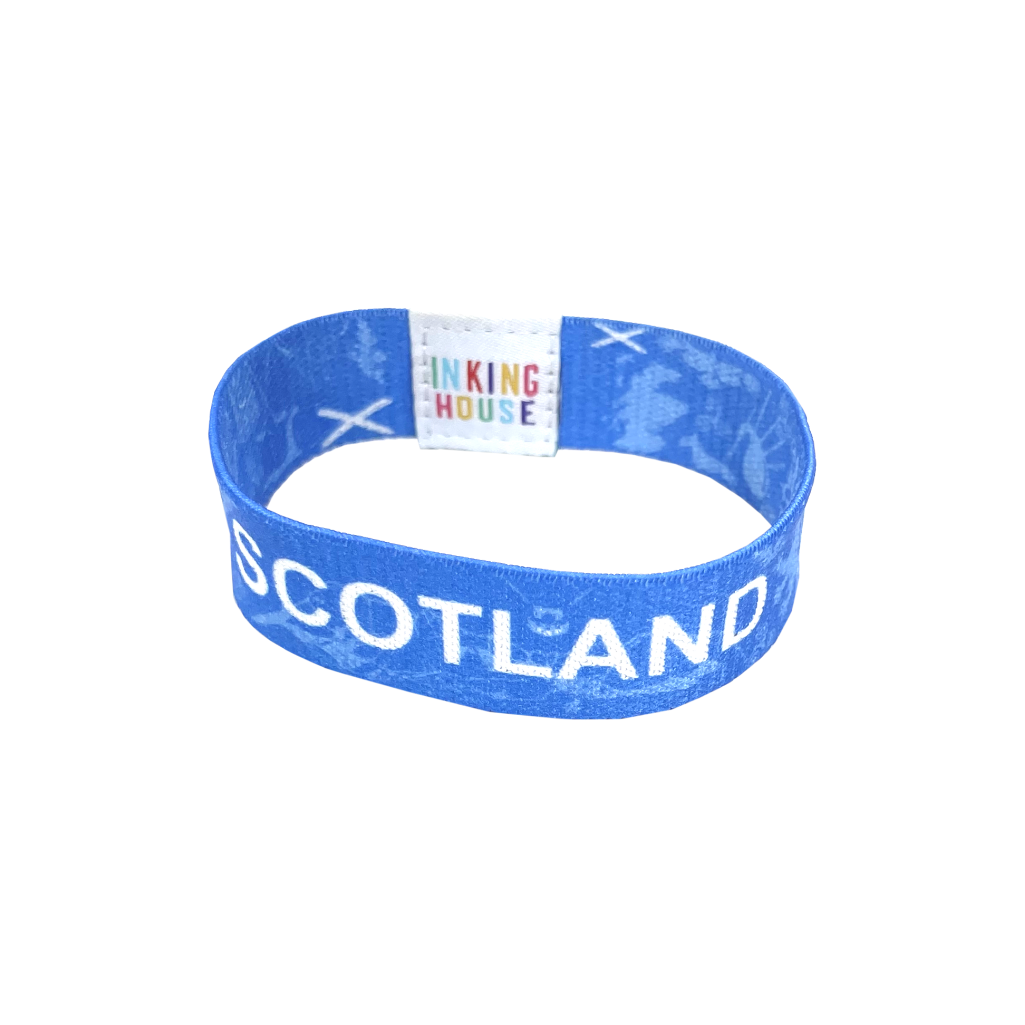 Scotland elastic Wrist band wristband Scottish Flag Celtic symbols