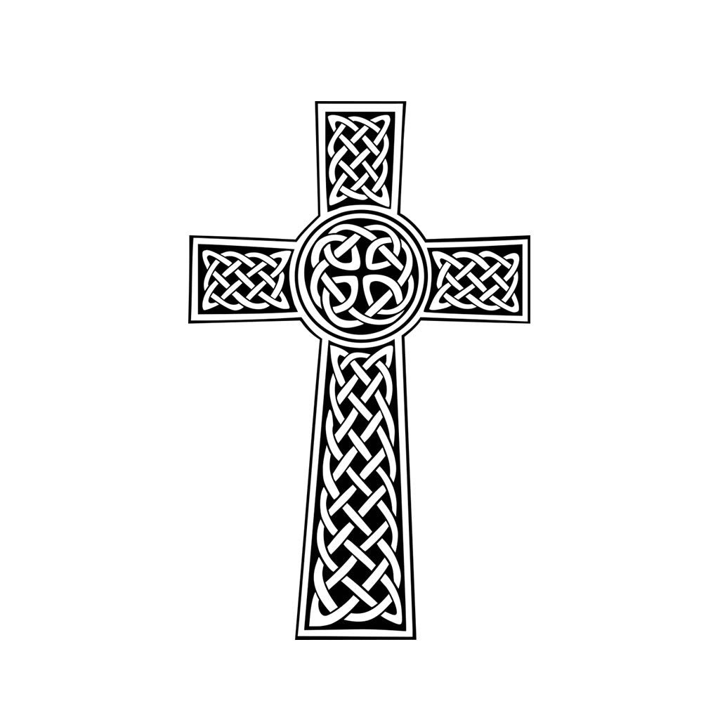 Set of 2 Celtic Cross TEMPORARY TATTOO Waterproof lasts a week