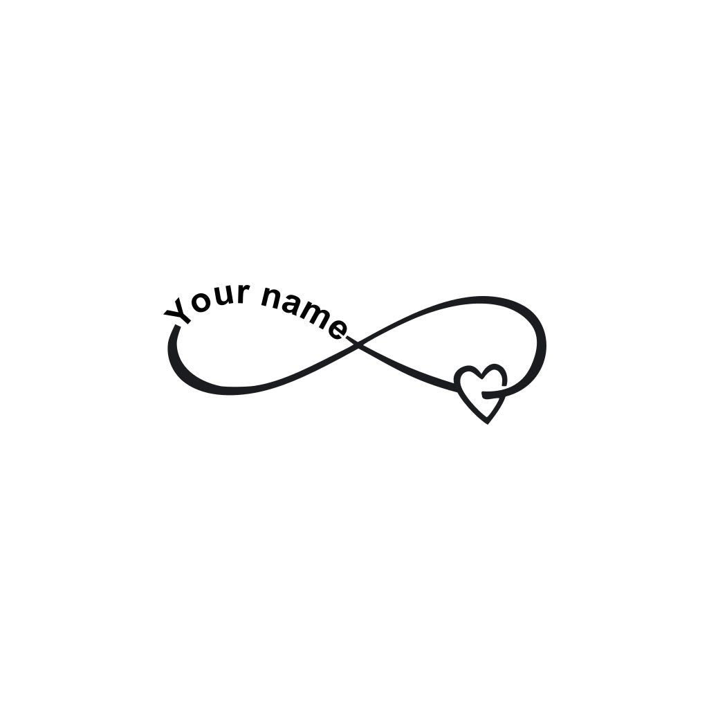 Personalized Temporary Tattoo waterproof lasts a week Wrist Ankle Forever / Eternal Love