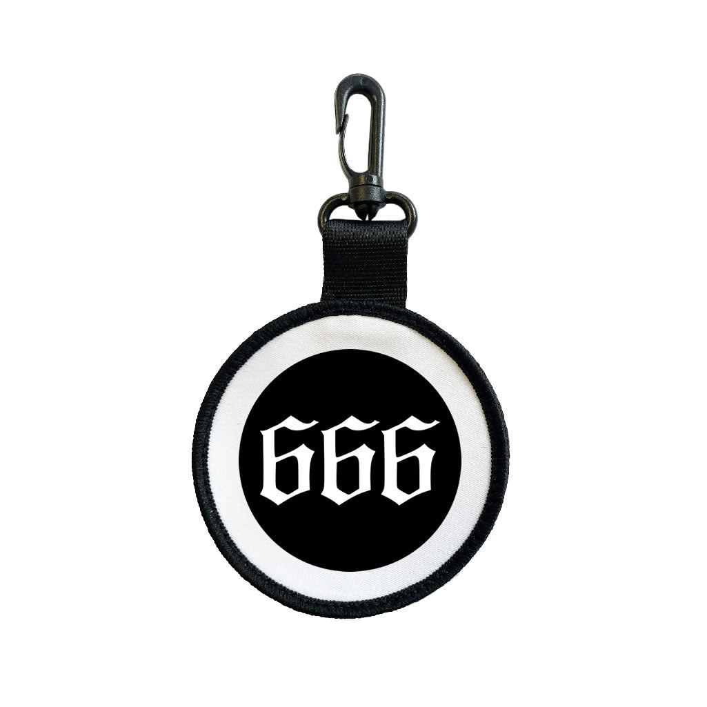 666 Tag Pull Bag Key Ring Keyring number of the beast devil