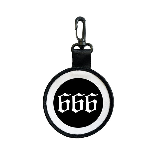 666 Tag Pull Bag Key Ring Keyring number of the beast devil