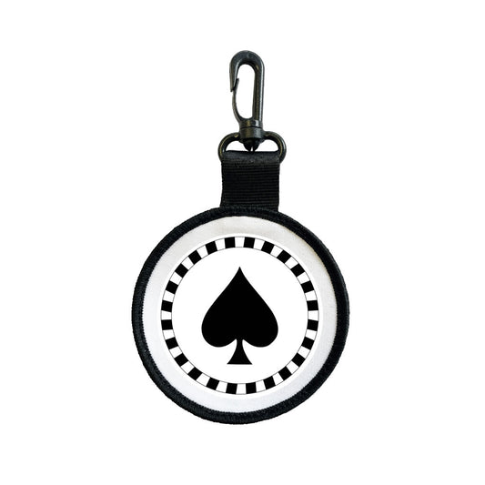 Ace of Spades Tag Pull Bag Key Ring Keyring card player spade