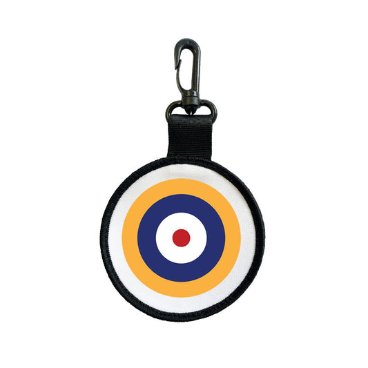 Royal Air force Roundel Tag Pull Bag Key Ring Keyring RAF