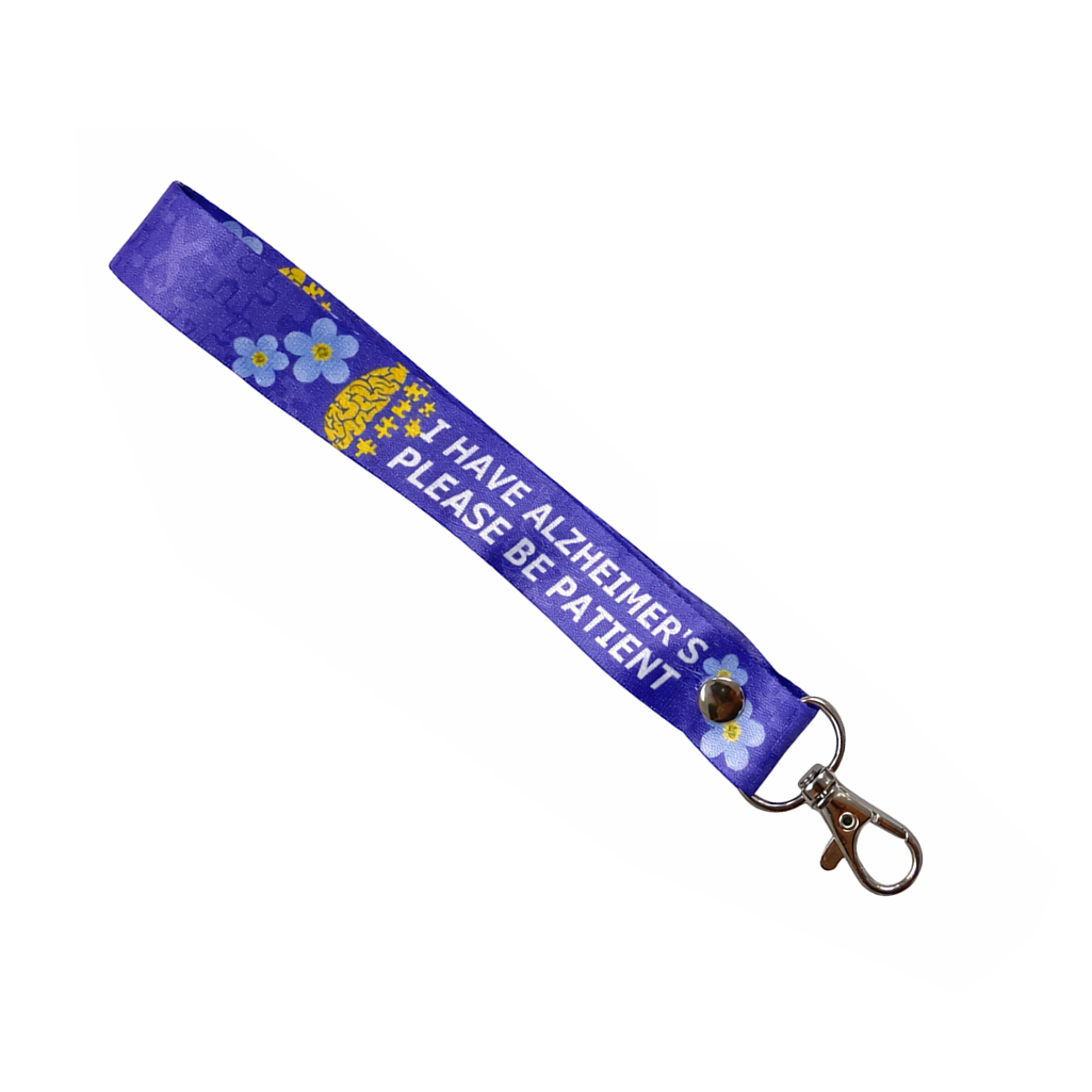 I have Alzheimer's Lanyard Key tag set