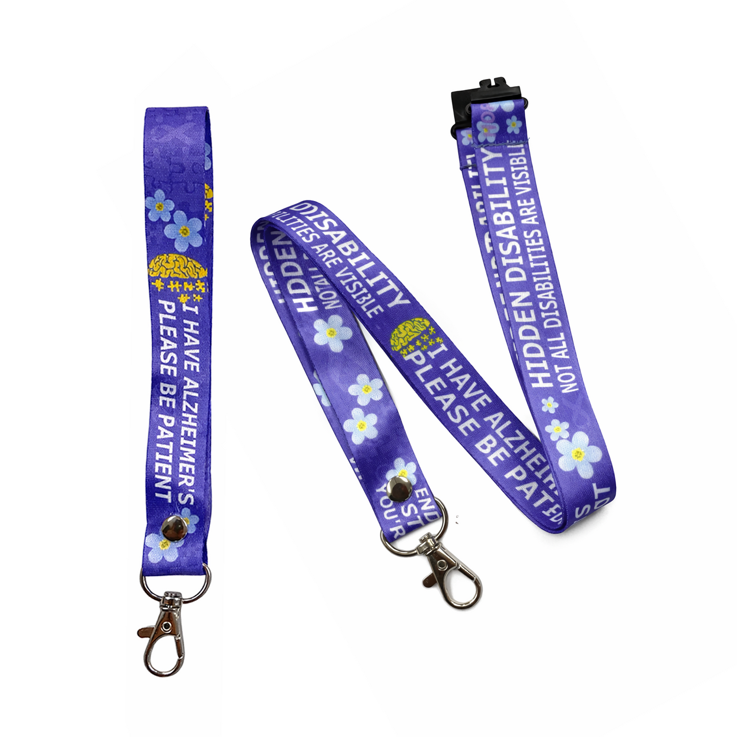 I have Alzheimer's Lanyard Key tag set