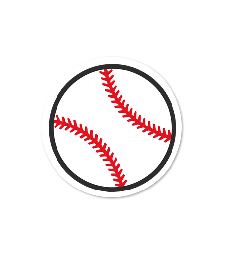 8 PACK Baseball waterproof Glossy vinyl sticker paper outdoor team sport