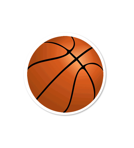 8 PACK Basketball waterproof Glossy vinyl sticker paper outdoor team sport