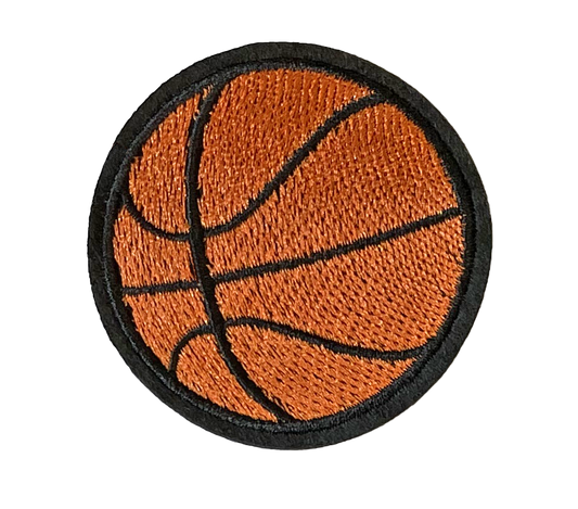 Basketball Embroidery Iron on or Sew on Patch sport Badge - Brand New