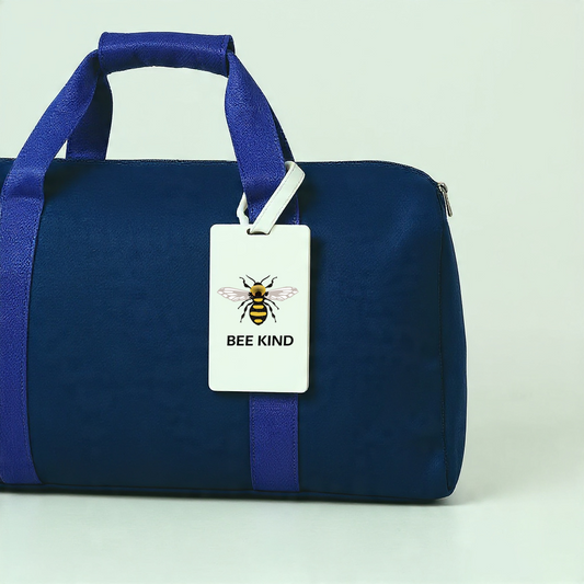 Bee Kind Luggage Tag | Travel ID Suitcase Identification be kind spread the love