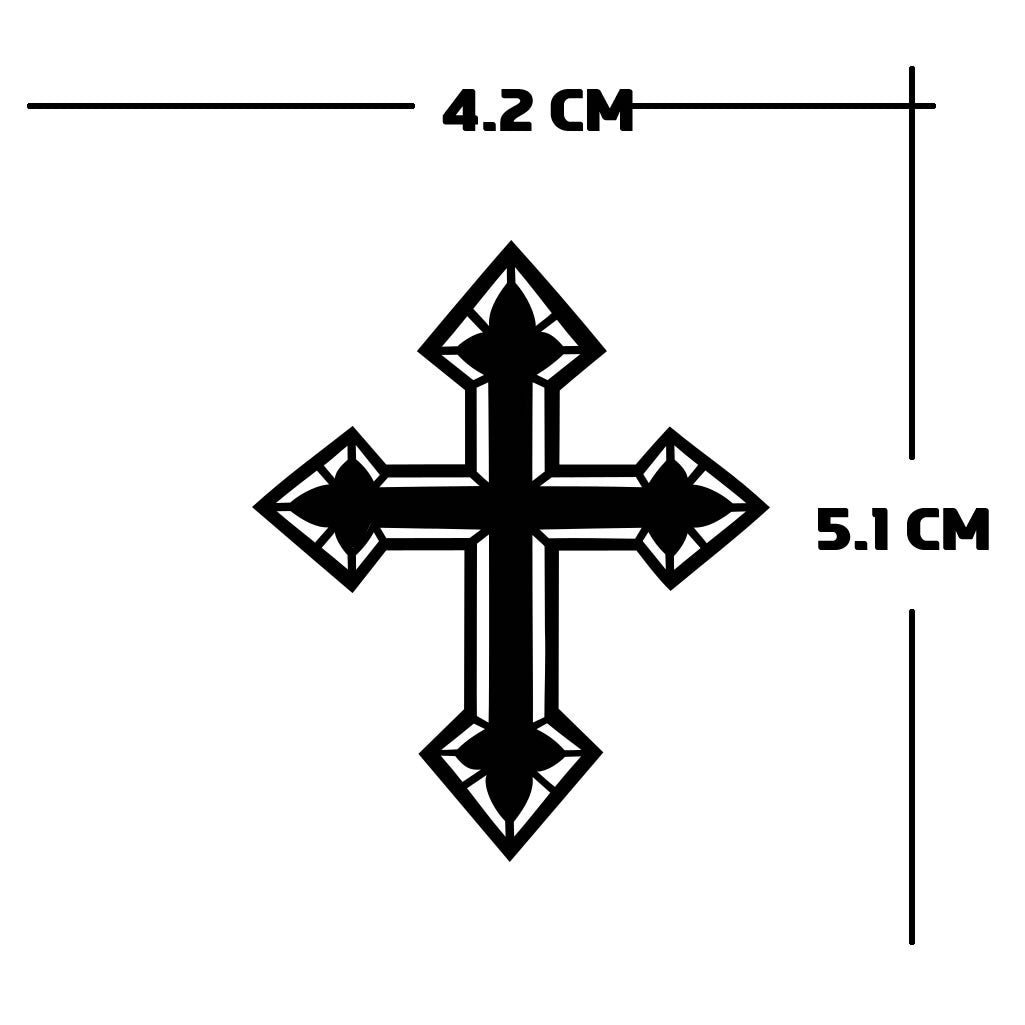 Christian Cross TEMPORARY TATTOO Christ long lasting waterproof
