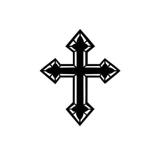 Christian Cross TEMPORARY TATTOO Christ long lasting waterproof