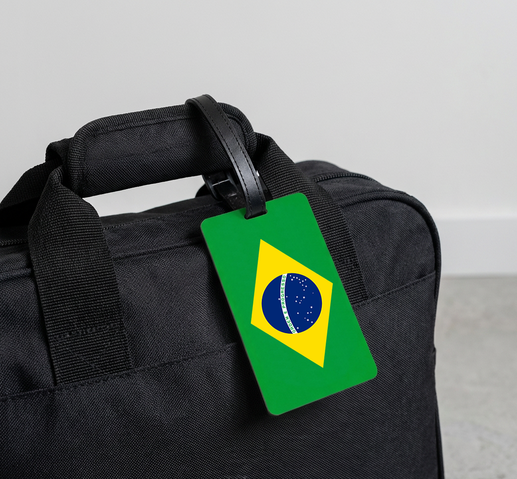 Brazil Flag Luggage / suitcase Tag