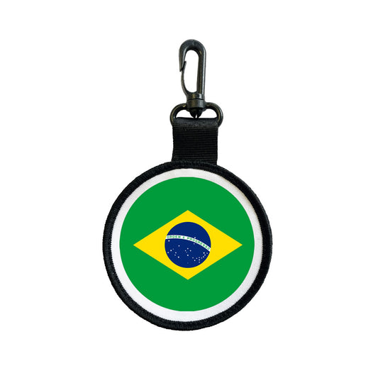 Brazil Flag Luggage Tag Pull Bag Key Ring Keyring bag charm Brazilian Team