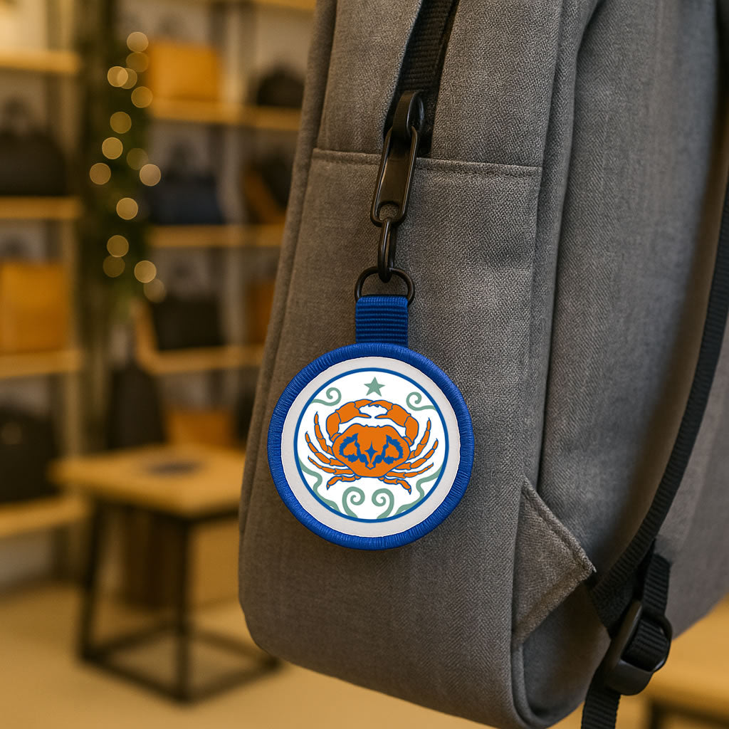 Zodiac Star Sign Circle Bag Tag Keyring – Astrology Key Ring Zipper Pull Charm