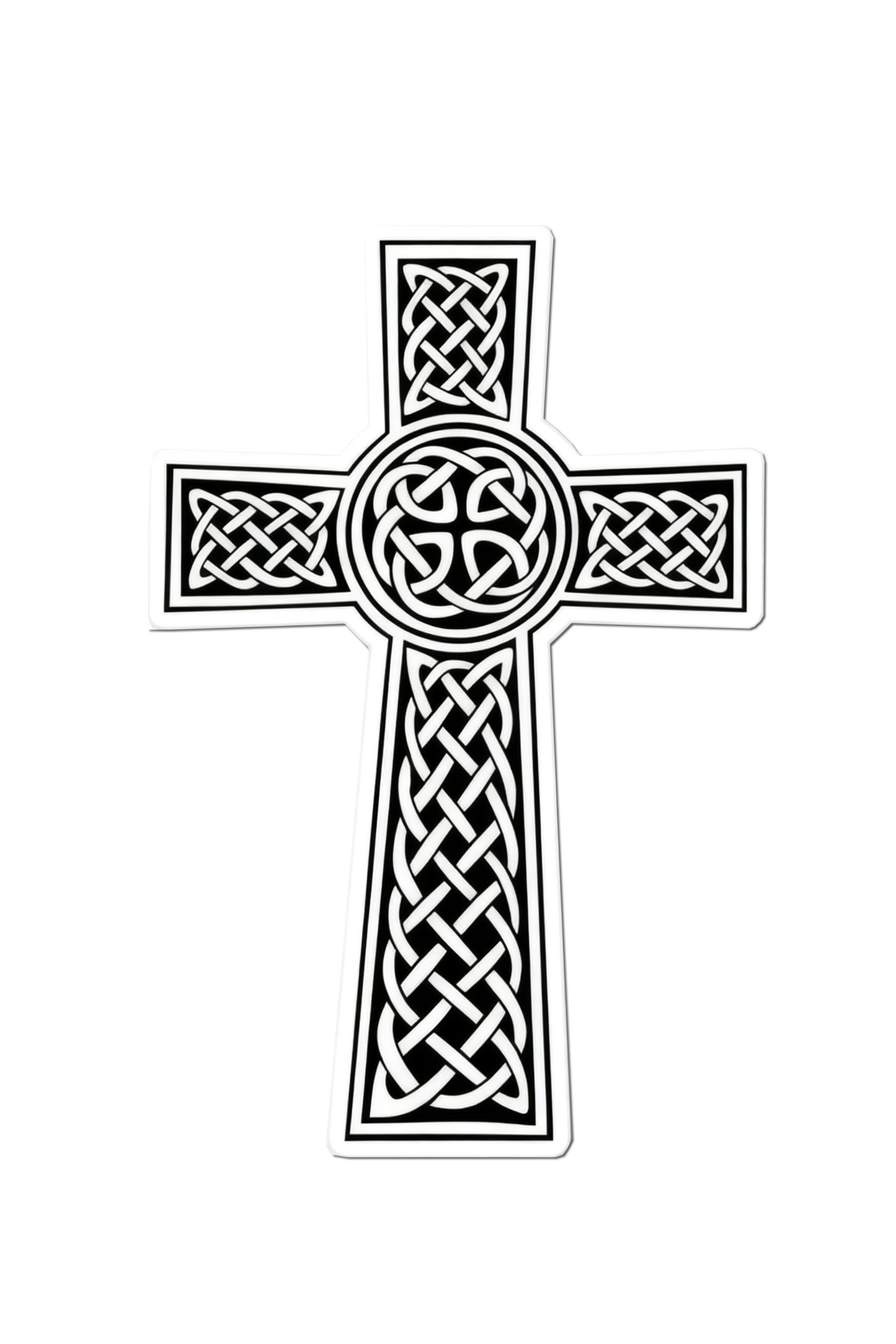 4 PACK Christian Cross waterproof Matte vinyl sticker