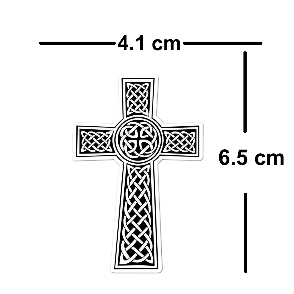 4 PACK Christian Cross waterproof Matte vinyl sticker