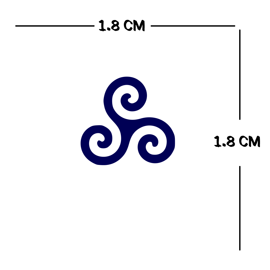 2 x  Celtic symbol Semi Permanent Tattoo Waterproof Lasts 1 - 2 weeks tribal gaelic