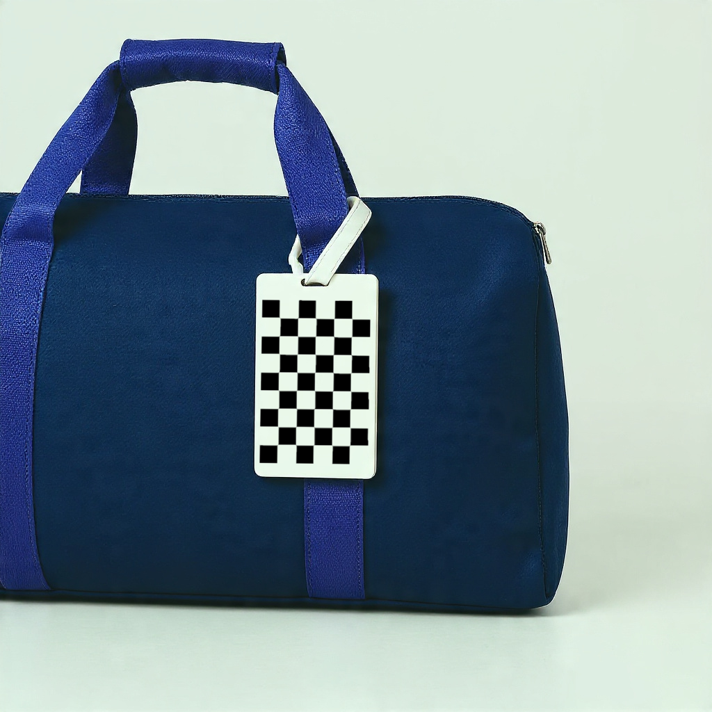 Chequered Flag Suitcase Tag,  Luggage Tag, Travel ID Bag Racing finish line