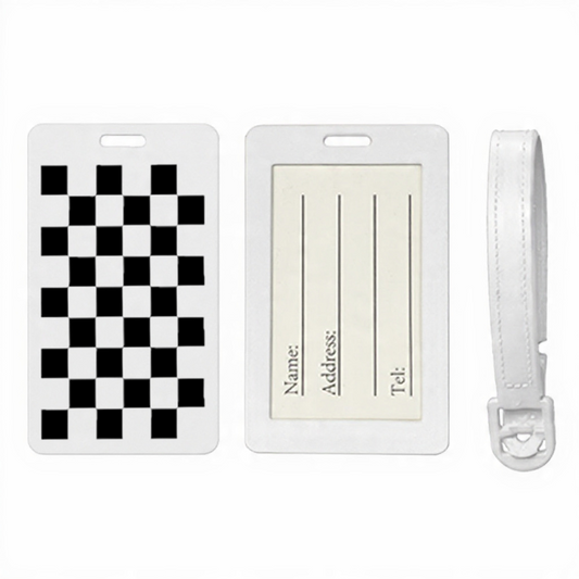 Chequered Flag Suitcase Tag,  Luggage Tag, Travel ID Bag Racing finish line