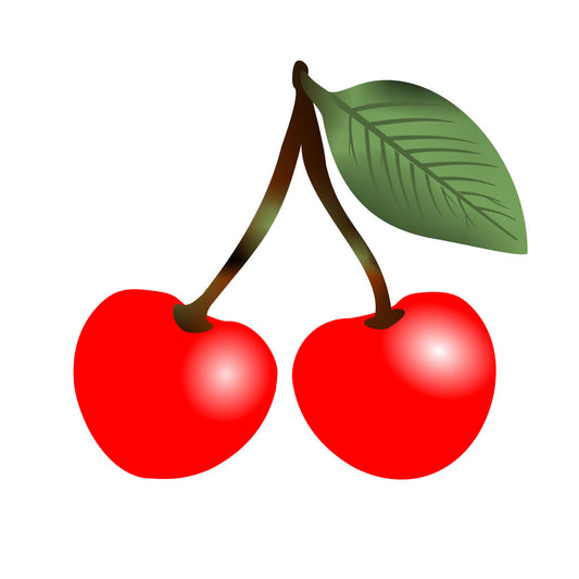 RED Cherry TEMPORARY TATTOO  long lasting waterproof cherries fruit