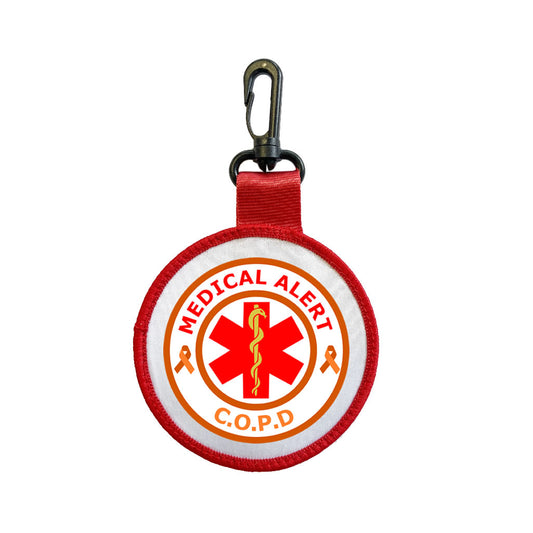 COPD Tag Pull Bag Key Ring Keyring Chronic obstructive pulmonary disease