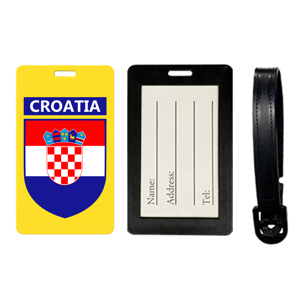 Croatia Flag Suitcase Luggage Tag