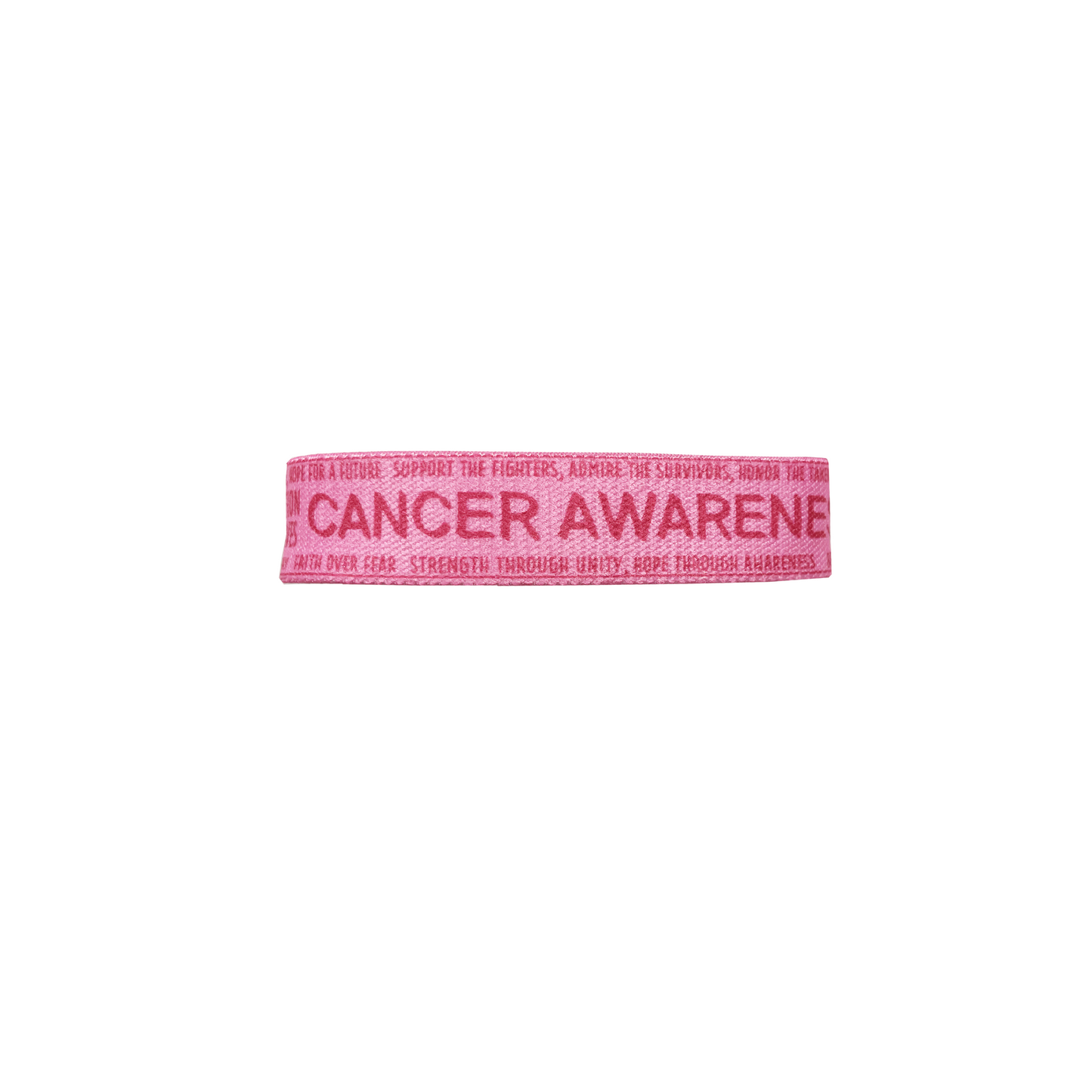 Cancer awareness elastic Wrist band pink ribbon wristband survivor fighter