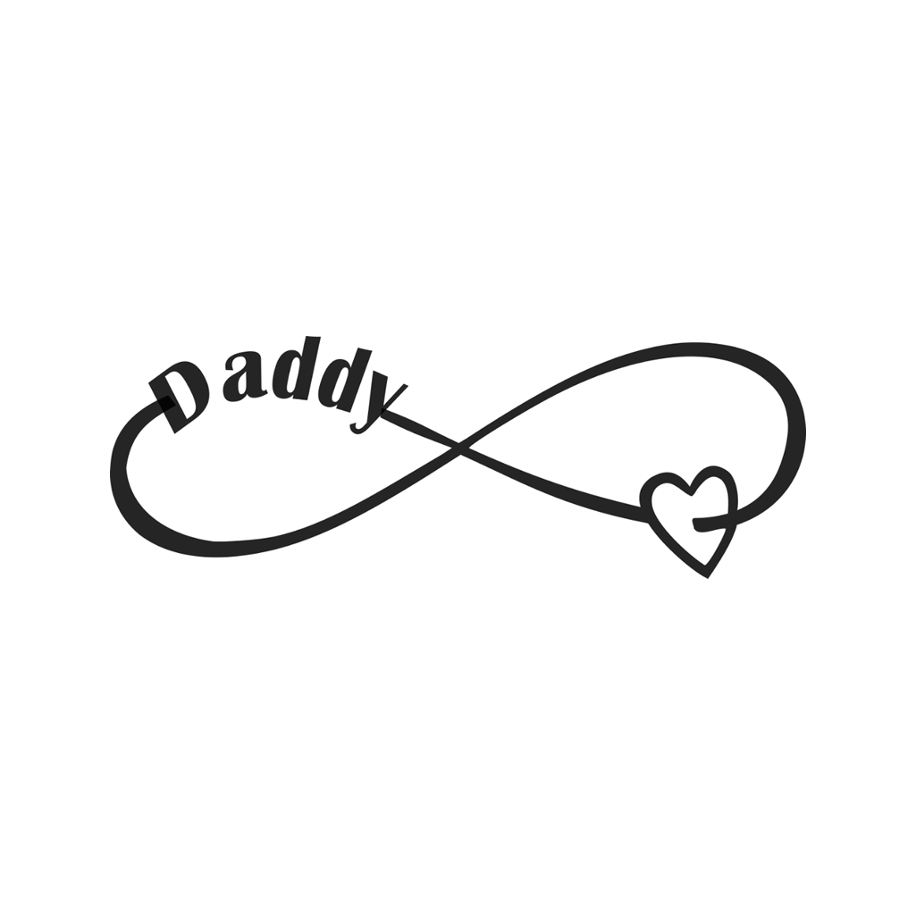 Daddy small Heart Temporary Tattoo eternal love dad father's day