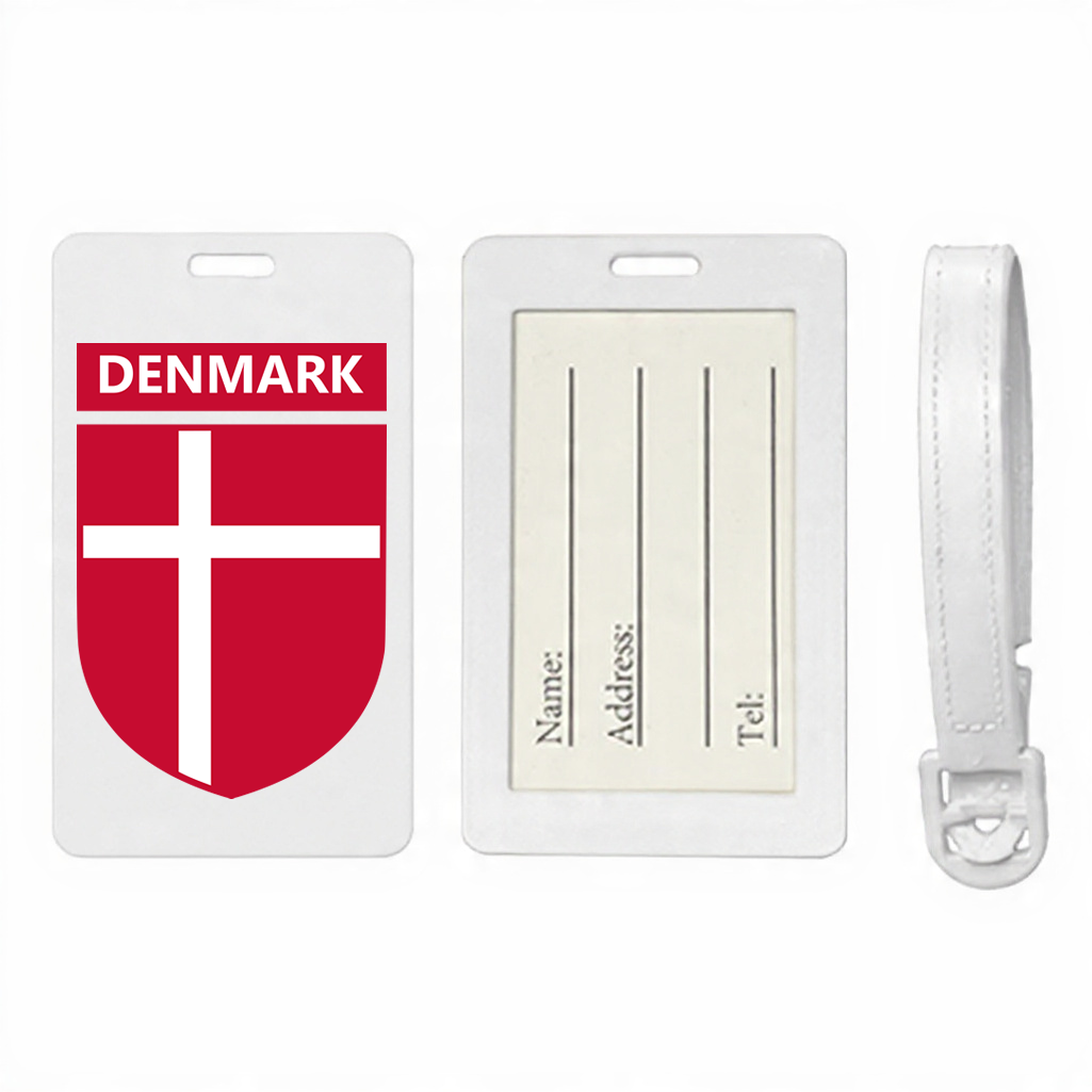 Denmark Flag Luggage Tag