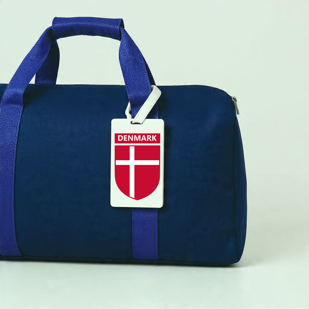 Denmark Flag Luggage Tag