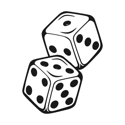 DICE Iron on DIY Screen Print Transfer patch for fabric player