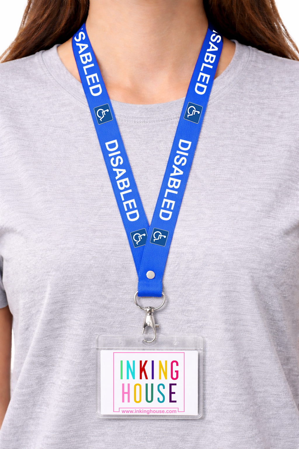 Disabled lanyard available for your medical condition neck strap hidden disability