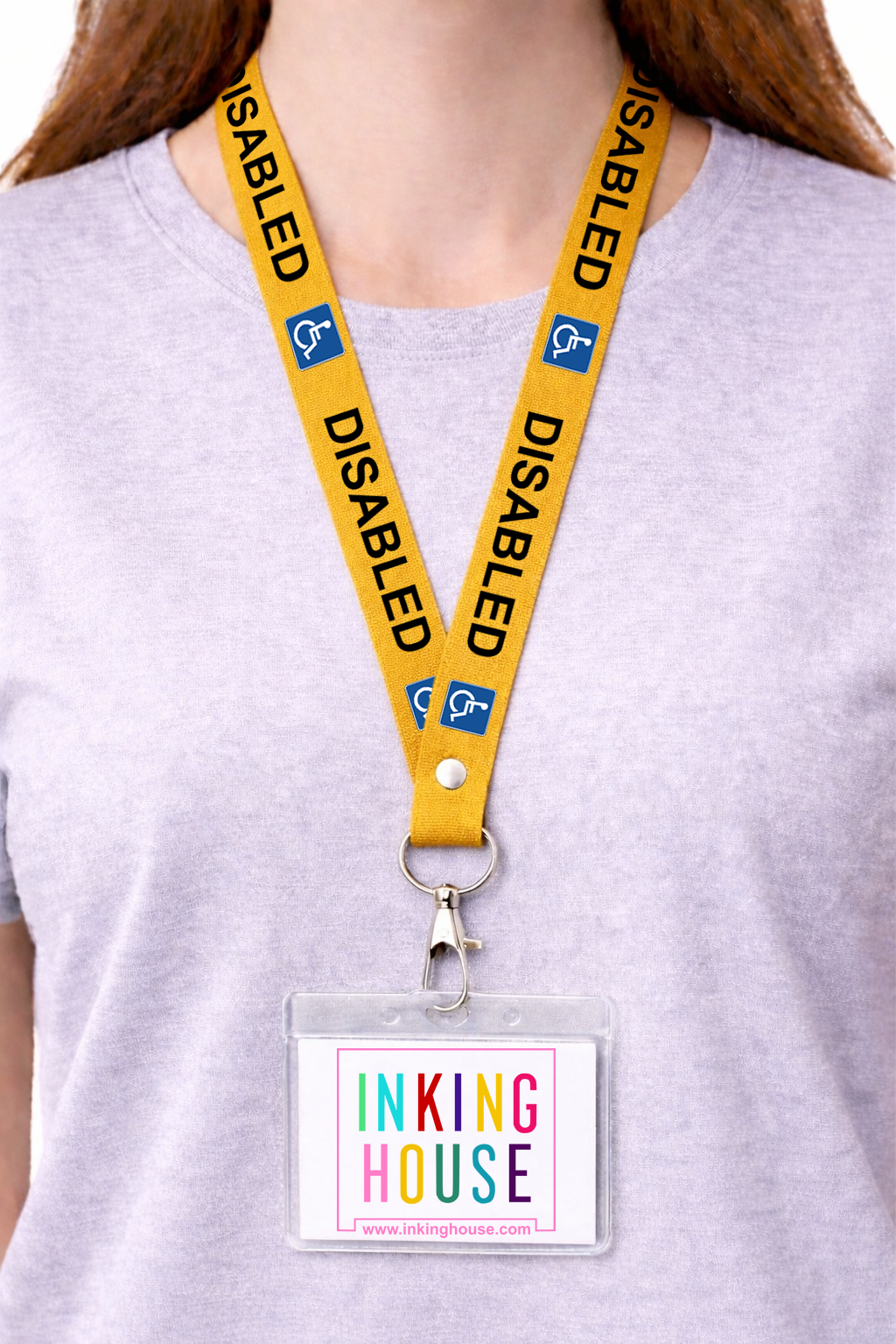 Disabled lanyard available for your medical condition neck strap hidden disability