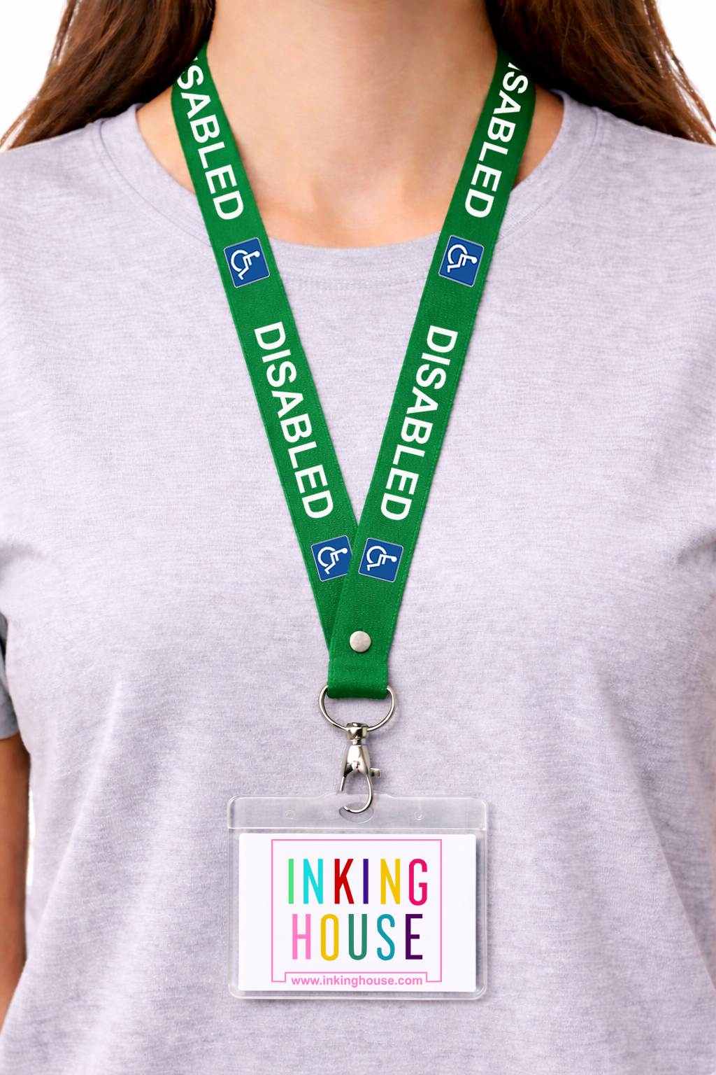 Disabled lanyard available for your medical condition neck strap hidden disability