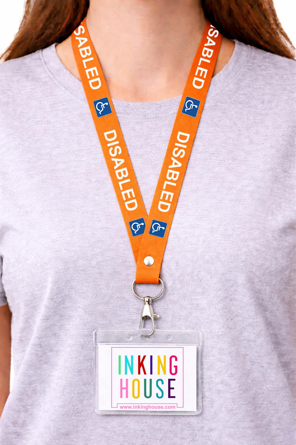 Disabled lanyard available for your medical condition neck strap hidden disability