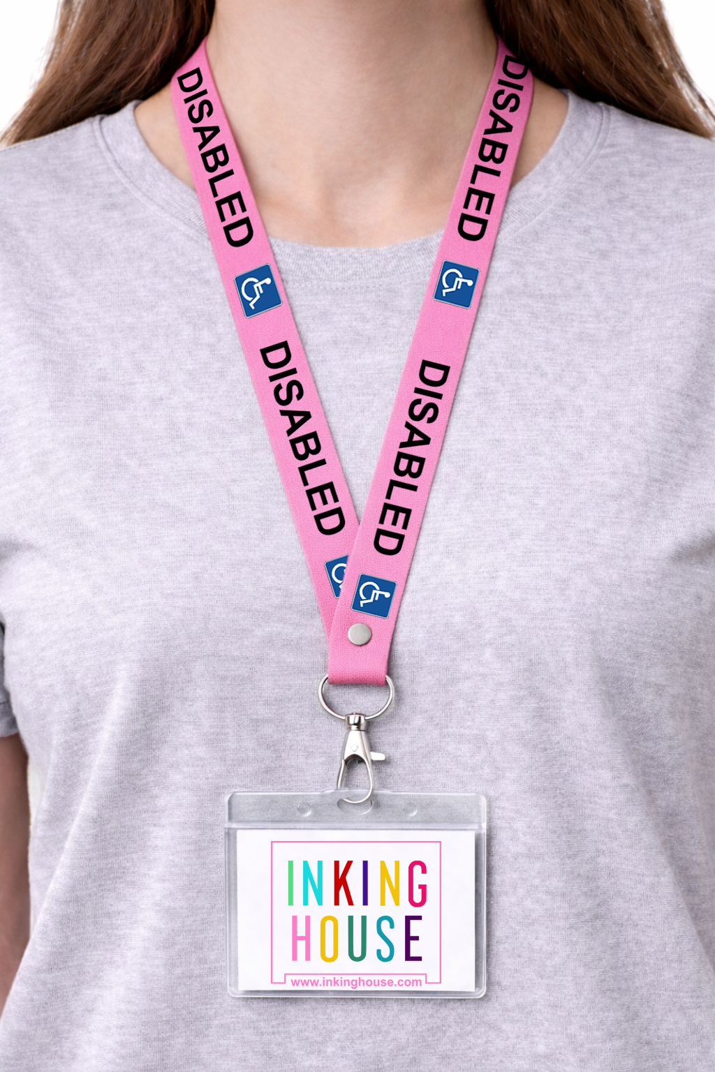 Disabled lanyard available for your medical condition neck strap hidden disability