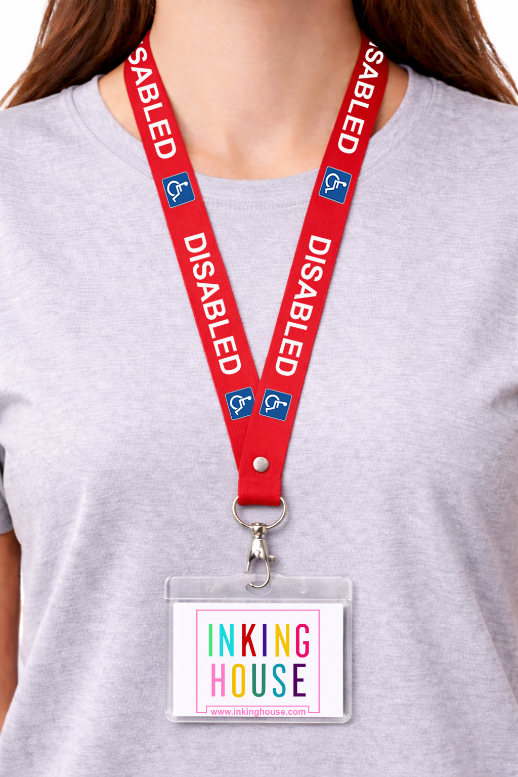 Disabled lanyard available for your medical condition neck strap hidden disability