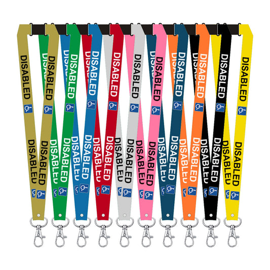 Disabled lanyard available for your medical condition neck strap hidden disability