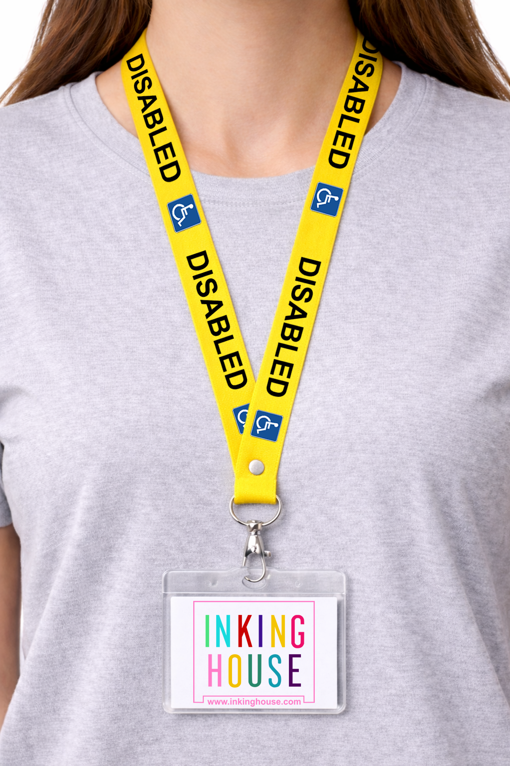 Disabled lanyard available for your medical condition neck strap hidden disability